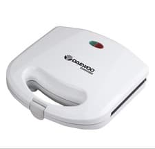 Image of Daewoo Essentials 2 Slice Sandwich Toaster Deep Fill, Non-stick White