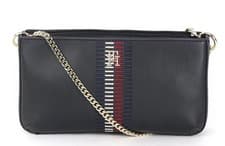 Image of TOMMY HILFIGER CHIC CORP CROSSOVER BAG WITH CHAIN STRAP SPACE BLUE NEW WITH TAGS