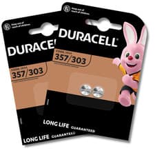 Image of 4x DURACELL 357 303 SR44 Watch Batteries Cell 1.5V Silver Oxide *EXPIRY 12/2029*