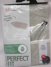 Image of Brabantia Cotton Ironing Board Cover B 124cm x 38cm Grey/Beige Denim
