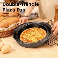 Image of Non-Stick Pizza Mould 6/8/9/10in Pizza Oven Tray Round Pizza Dish Kitchenware