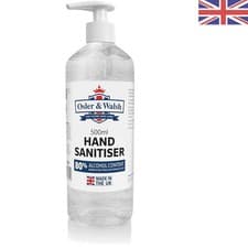 Image of 80% Alcohol Hand Sanitiser Gel 500ml with Pump – Hydrating & Fast-Dry