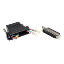 Image of RJ45 Socket to 25 Way DB25 Modular Male Pins Adapter
