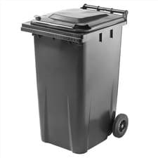 Image of 240 Litre Black Wheelie Bin - High Quality Council Standard