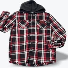 Image of Terrifier Art The Clown Flannel Hoodie Limited Giftable Horror Fan Collectible