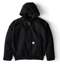 Image of Carhartt Loose Fit Washed Duck Insulated Active Jacket - Black - Size L