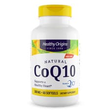 Image of Healthy Origins CoQ10 300mg 60 Softgels Heart Health Energy Support CoEnzyme Q10