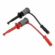 Image of Peak LCRLHP2 Replacement Red/Black hook probes for LCR (2mm connectors)