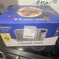 Image of Russell Hobbs RHMD828SS Compact Solo Microwave Oven Easy Clean 20L 800w Silver