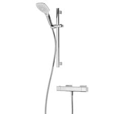 Image of Triton Velino Thermostatic Cool Touch Mixer Shower Chrome with Riser Rail Kit