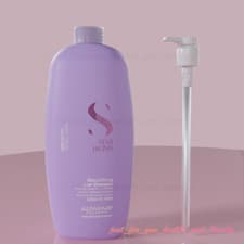 Image of Alfaparf Semi Di Lino Smooth Smoothing Shampoo 1000ml 1L + Pump