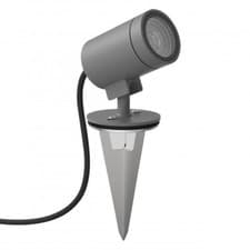 Image of Astro LED Ground Spotlight Textured Grey IP65 Bayville Spike Spot 1401022