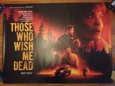 Image of Those Who Wish Me Dead - Original Rolled UK Double Sided Quad Poster