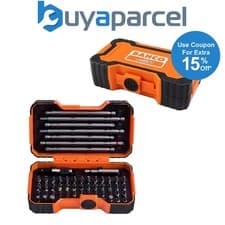 Image of Bahco 54 Piece Colour Coded Screwdriver Bit Set 125mm 25mm BAH59S54B 59/S54B
