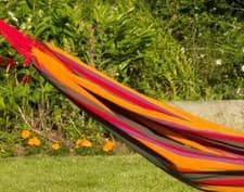 Image of Premium Cotton Hammock Indoor or Outdoor Rainbow Colour