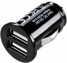 Image of Fast USB Car Charger Dual Port Car Adapter 12V/24V Cigarette Lighter Socket Char