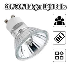 Image of Halogen Spotlight Bulb 20w-50w Glass Housing 110v 220v 12v Gu10 Mr16 Gu5.3 Warm