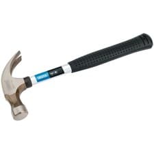 Image of Draper Claw Hammer with Steel Tubular Shaft 450g 16oz Carbon Steel Head 51223