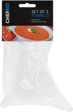 Image of Chef Aid Set of 3 Funnels, White, 10E01749