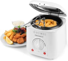 Image of Progress EK2969P Electric 1L Mini Deep Fat Fryer - Removable Cooking Basket,Easy