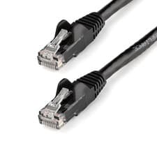 Image of StarTech.com 1m CAT6 Ethernet Cable - Black CAT 6 Gigabit Ethernet Wire -650MHz 