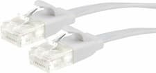 Image of Maplin CAT6 2M RJ45 Flat High Speed Ethernet Network Patch Cable White