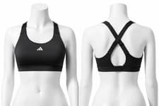 Image of Adidas High Support Sports Bra Black Womens Gym Training L (C-D) New