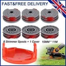 Image of 6PC Flymo Grass Strimmer Trimmer Spool & Line 1.5mm x 11m | Compatible Replaceme