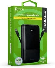 Image of iN Tech Universal Powerbank 10,000mAh Powerbank with Built-in Charging Cables