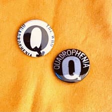 Image of Quadrophenia The Who Repro 25mm Pin Badges Mod 70s Music Cult Film Movie Scooter
