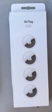 Image of Apple AirTag Tracker 4 Pack White Silver