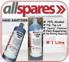 Image of 70% Alcohol Hand Sanitiser Gel 250ml 500ml 1 Litre, FLU READY
