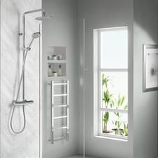 Image of Aqualisa Midas 110 Chrome Exposed Thermostatic Mixer Shower Set MD110SC
