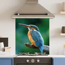 Image of Premium Various Sizes Kingfisher 6mm Glass Toughened Kitchen Splashback