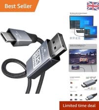 Image of Gold-Plated USB C to DisplayPort Adapter - 4K UHD with Travel Pouch Included