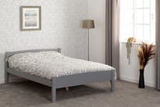 Image of Grey Slate Pine 4ft 6" Double Bed AMBERLIN