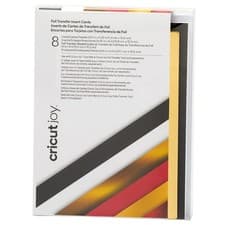 Image of Cricut joy Foil Transfer Insert Cards, Pack of 8, L10.8cm x W14cm