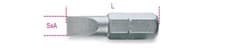 Image of Beta Tools 861LP 1x 1/4" Hex Drive Flat/Slotted Bit 0.5 x 3mm 008610005