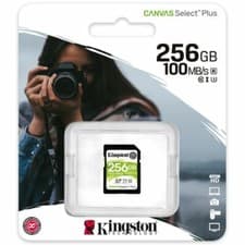 Image of KINGSTON 256GB Canvas Select Plus SDXC C10 UHS-I 100MB/s Memory Card SDS2/256GB