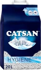 Image of Catsan Hygiene Plus Cat Litter White, 20L