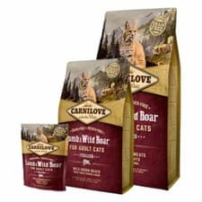 Image of Carnilove Cat Food Adult Dry Lamb & Wild Boar Grain-Free Treat Sterilised Cats