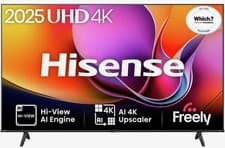 Image of Hisense 43" Smart 4K Ultra HD LED TV A6QTUK HDR Dolby Vision Freeview Play WiFi