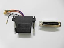 Image of 10 X RJ45 - DB 25 FEMALE MODULAR ADAPTER - BLACK