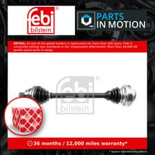 Image of Drive Shaft Front Right 180864 Febi Driveshaft 1K0407272CR 1K0407272JF Quality