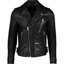 Image of DIESEL Gibson Lamb Leather Jacket Size XL ( fits L)  RRP £750