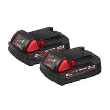 Image of Milwaukee M18 B2 18V REDLITHIUM 2.0Ah Li-Ion Battery Twin Pack