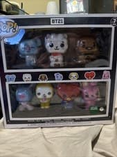 Image of BT21-7 Pack Funko Pop Barnes & Noble Exclusive Koya Shooky Chimmy Tata Cooky RJ