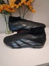 Image of Adidas Predator League Laceless Football Boots Mens Black UK 8 EU 42 #REF136