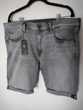 Image of G-Star Raw 3301 Slim Denim Shorts Sun Faded Glacier - Size 38W - New With Tags.