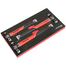 Image of Sealey Premier 3 Piece Fibreglass Shaft Ball Pein Hammer Set
